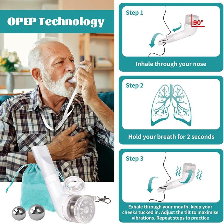 Adjustable 3-Ball Breathing Exerciser Lung Capacity Trainer For Respiratory Muscle Strengthening(White) - free shipping - PMC TechLife - Order now!