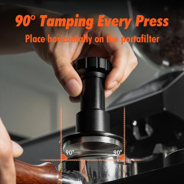 51mm Adjustable Impact Coffee Tamper with Threaded Base Spring-Loaded Espresso Tamper Tool - free shipping - PMC TechLife - Order now!