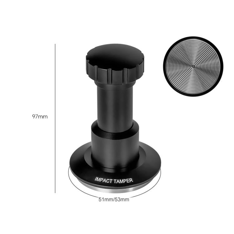 51mm Adjustable Impact Coffee Tamper with Threaded Base Spring-Loaded Espresso Tamper Tool - free shipping - PMC TechLife - Order now!