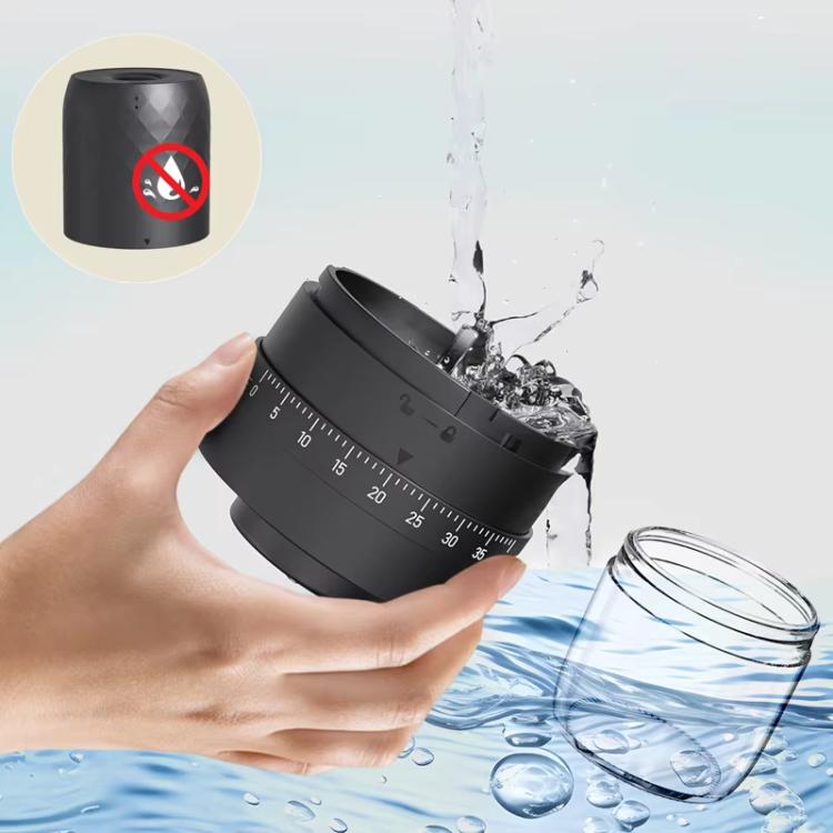 Portable Electric Coffee Grinder with 40 Adjustable Settings Rechargeable USB-C Ceramic Burr Mill(Black) - free shipping - PMC TechLife - Order now!