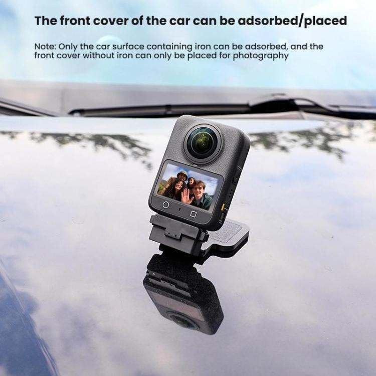 For DJI Osmo 360 Camera Magnetic Quick-Release Base Portable Desktop Stand(Black) - free shipping - PMC TechLife - Order now!