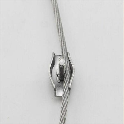 5 PCS 304 Stainless Steel Plate Single Clip Double Clamp Wire Rope Clamp, Specification:M3, Style:Double Clip - Lifting Tools & Accessories by PMC Jewellery | Online Shopping South Africa | PMC Jewellery | Buy Now Pay Later Mobicred