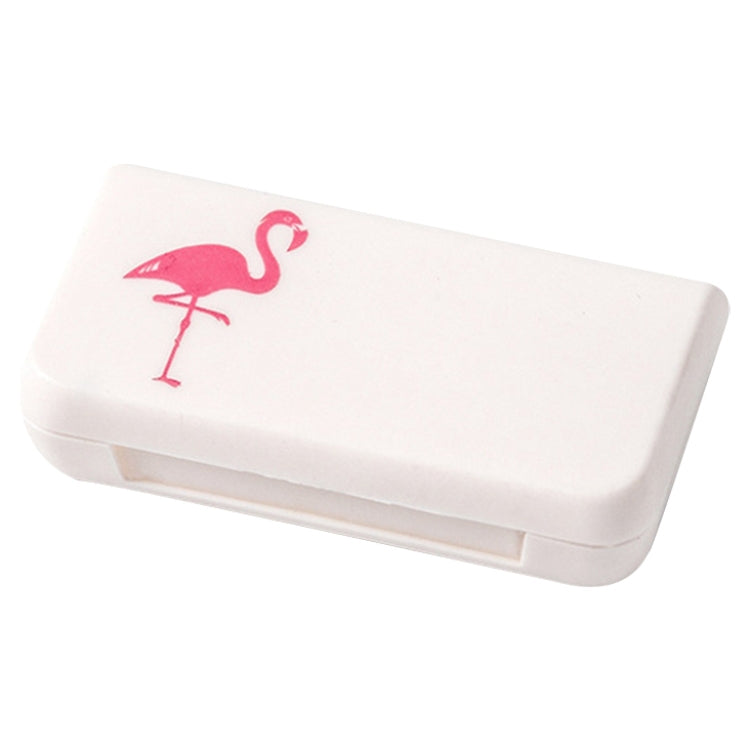 2 PCS Portable Mini Pill Case 3 Grids Travel Home Drugs Container Holder Cases Storage Box(Flamingo) - free shipping - PMC TechLife - Order now!