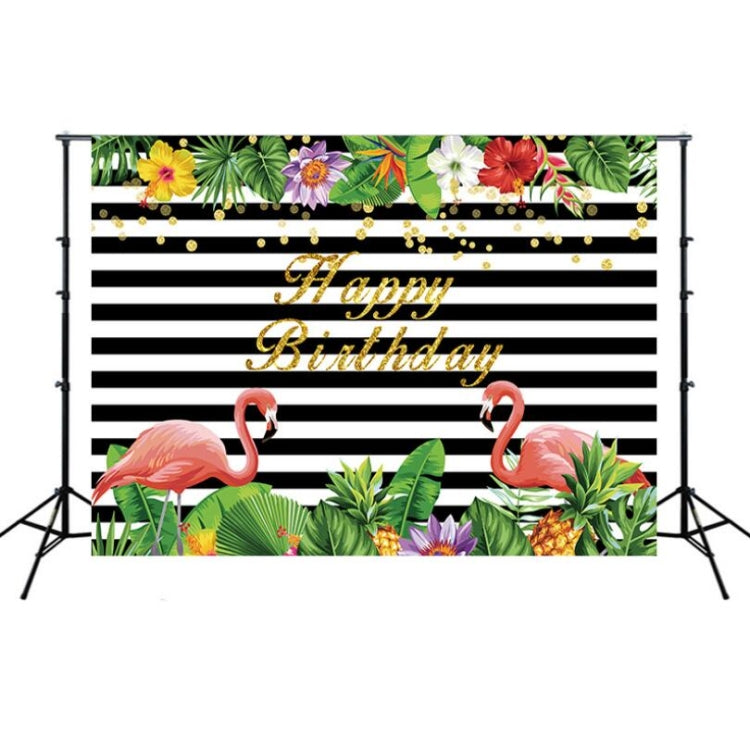 2.1m x 1.5m Flamingo Children Birthday Party Cartoon Photography Background Cloth - Birthday Party by PMC Jewellery | Online Shopping South Africa | PMC Jewellery | Buy Now Pay Later Mobicred