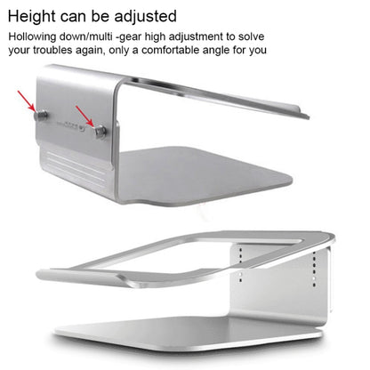 Height Adjustable Aluminum Alloy Laptop Cooling Stand 360 Rotation Ergonomic 10-17 inch Notebook Holder for MacBook Air Pro - Laptop Stand by COOLCOLD | Online Shopping South Africa | PMC Jewellery | Buy Now Pay Later Mobicred