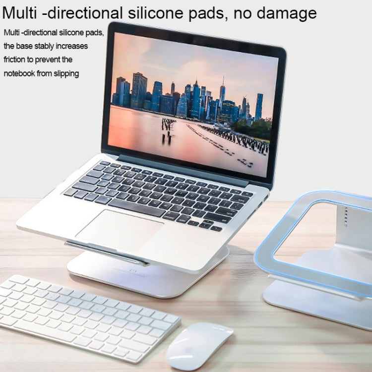 Height Adjustable Aluminum Alloy Laptop Cooling Stand 360 Rotation Ergonomic 10-17 inch Notebook Holder for MacBook Air Pro - Laptop Stand by COOLCOLD | Online Shopping South Africa | PMC Jewellery | Buy Now Pay Later Mobicred