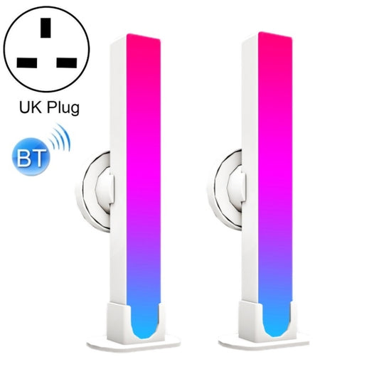 2pcs/box RGB Desktop Background Music Rhythm Pickup Ambient Light, Version: Bluetooth(UK Plug) - Novelty Lighting by PMC Jewellery | Online Shopping South Africa | PMC Jewellery | Buy Now Pay Later Mobicred