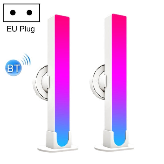 2pcs/box RGB Desktop Background Music Rhythm Pickup Ambient Light, Version: Bluetooth(EU Plug) - Novelty Lighting by PMC Jewellery | Online Shopping South Africa | PMC Jewellery | Buy Now Pay Later Mobicred