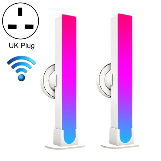 2pcs/box RGB Desktop Background Music Rhythm Pickup Ambient Light, Version: WiFi(UK Plug) - Novelty Lighting by PMC Jewellery | Online Shopping South Africa | PMC Jewellery | Buy Now Pay Later Mobicred