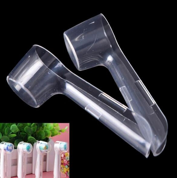 12 PCS Electric Toothbrush Heads Protective Transparent Cover - Toothbrushes by PMC TechLife | Online Shopping South Africa | PMC TechLife