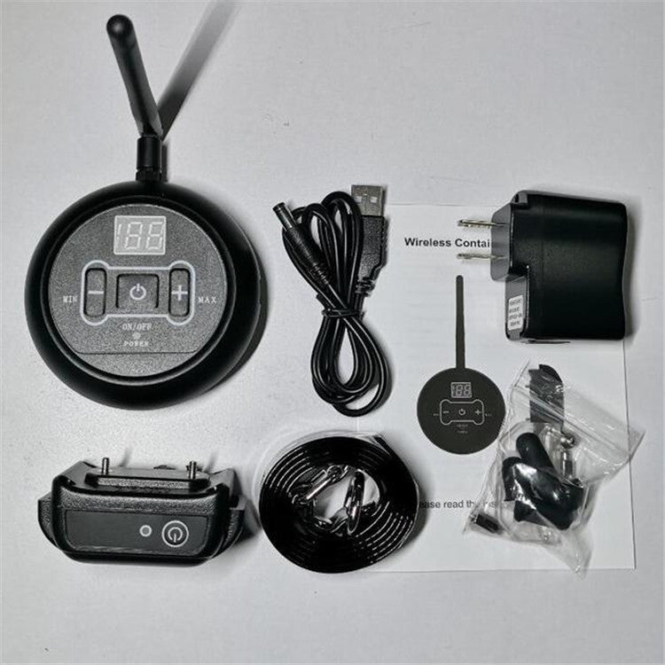 Electronic Fence Wireless Pet Training Device Bark Stop, Plug Type:US Plug(With 1 Collar) - Training Aids by PMC TechLife | Online Shopping South Africa | PMC TechLife | Buy Now Pay Later Mobicred