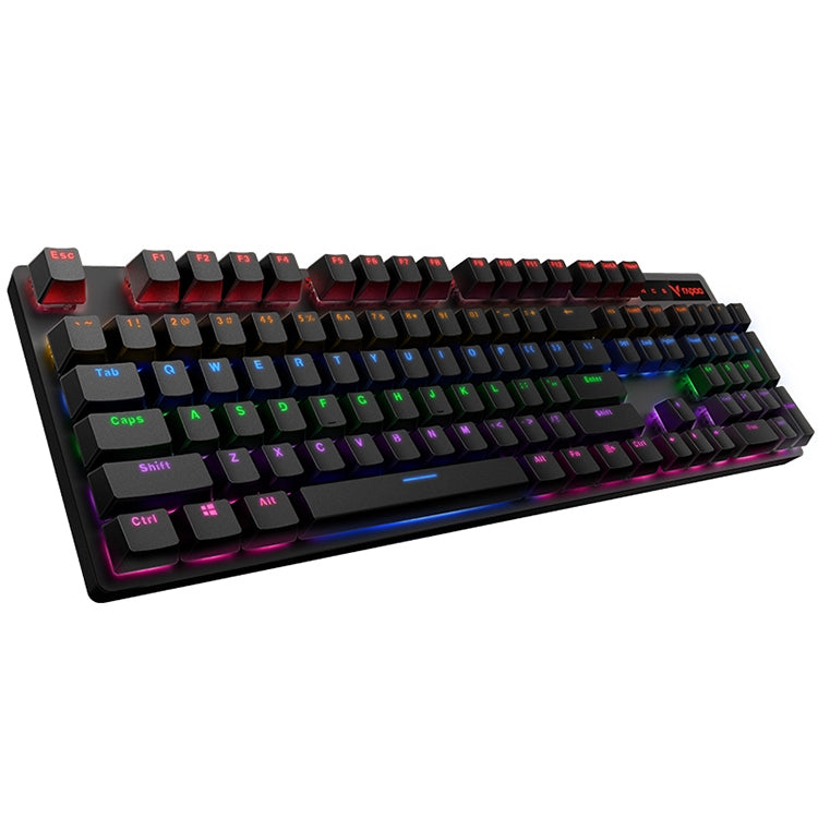 Rapoo V500 PRO Mixed Light 104 Keys Desktop Laptop Computer Game Esports Office Home Typing Wired Mechanical Keyboard(Black Shaft) - Wired Keyboard by Rapoo | Online Shopping South Africa | PMC Jewellery | Buy Now Pay Later Mobicred