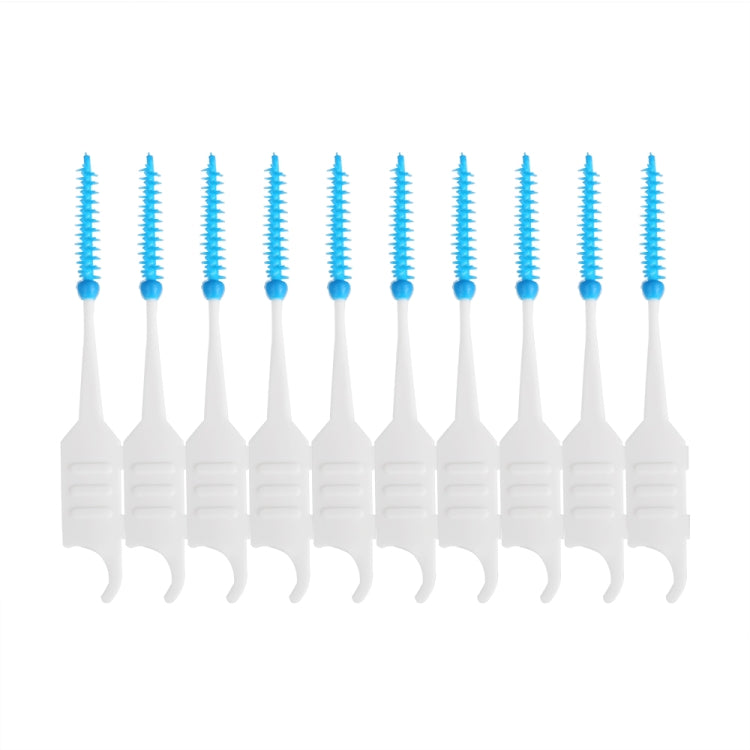 200pcs / Box Double Head Soft Silicone Spiral Floss Portable Dental Care Cleaning Tool - Dental Tools by PMC TechLife | Online Shopping South Africa | PMC TechLife | Buy Now Pay Later Mobicred