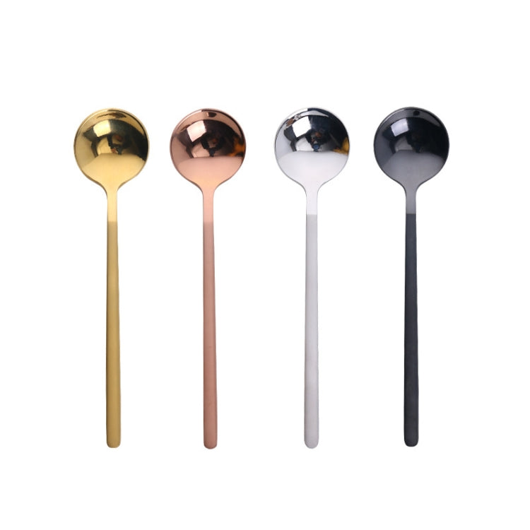 Mini Accessories Coffee Spoon Kitchen Dessertspoon Dining Round Shape Coffee  Stainless Steel Home, Size:17cm(Silver) - free shipping - PMC TechLife - Order now!