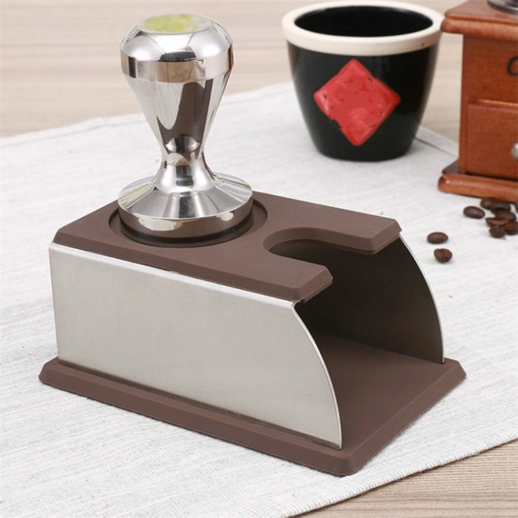 Stainless Steel Solid Wood Handle Integrated Coffee Powder, Specification:58mm, Color:Aluminum Integration - free shipping - PMC TechLife - Order now!