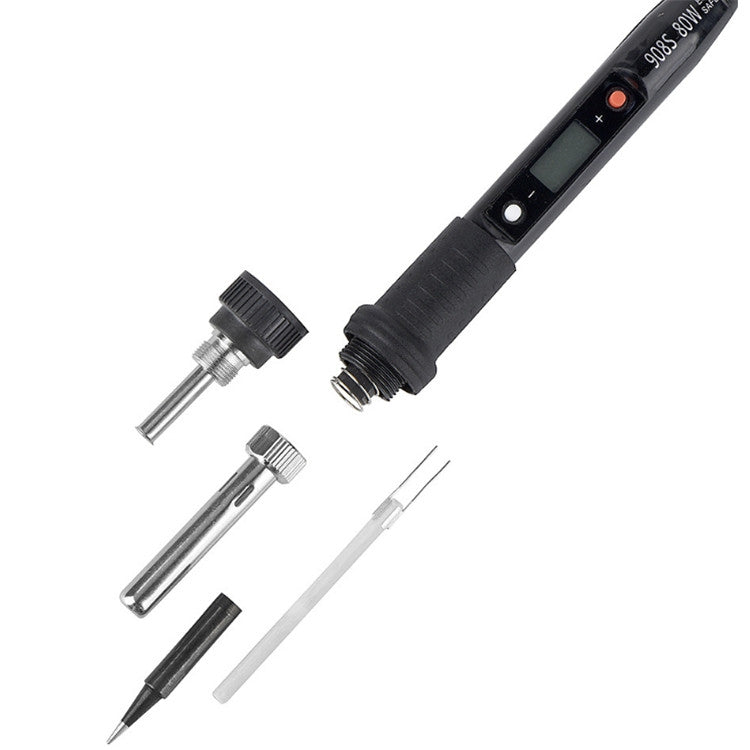 908S 80W LCD Thermostat Soldering Iron Constant Temperature Soldering Iron, Plug Type:US Plug(Red) - Electric Soldering Iron by PMC TechLife | Online Shopping South Africa | PMC TechLife | Buy Now Pay Later Mobicred