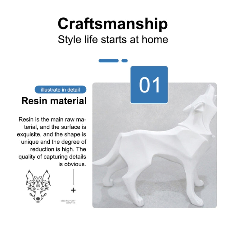 Nordic Animal Resin Handicraft Ornament(Silver) - Desktop Ornaments by PMC Jewellery | Online Shopping South Africa | PMC Jewellery