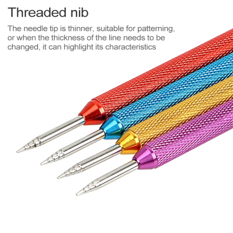 Fancy Coffee Pull Flower Needle Stainless Steel Carved Rod Crochet Flower Needle(Purple) - free shipping - PMC TechLife - Order now!