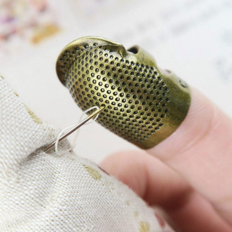 Household Adjustable Metal Sewing Thimble Finger Protectors Sewing Tools Accessories(M) - DIY Apparel Sewing by PMC Jewellery | Online Shopping South Africa | PMC Jewellery