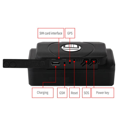 TK202A 2G Car Truck Vehicle Tracking GSM GPRS GPS Tracker Support AGPS, Battery Capacity: 6500MA - Car Tracker by PMC Jewellery | Online Shopping South Africa | PMC Jewellery