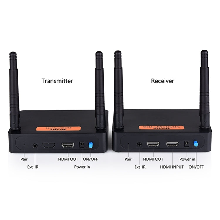 Measy FHD676 Full HD 1080P 3D 5-5.8GHz Wireless HDMI Transmitter (Transmitter + Receiver) Transmission Distance: 200m, Specifications:EU Plug - Set Top Box & Accessories by Measy | Online Shopping South Africa | PMC Jewellery | Buy Now Pay Later Mobicred