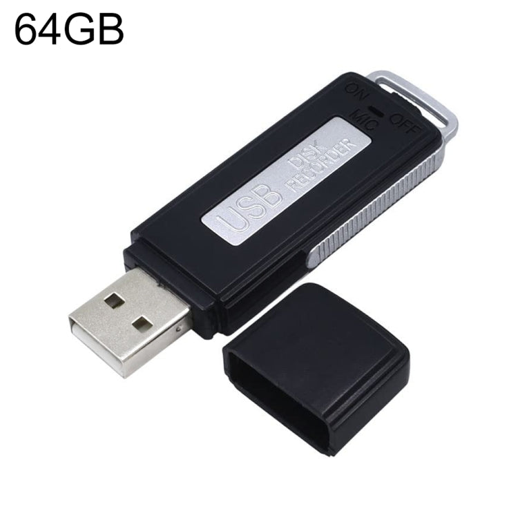 SK868 64GB Rechargeable Portable U-Disk Voice Recorder - U-Disk Recorder by PMC TechLife | Online Shopping South Africa | PMC TechLife | Buy Now Pay Later Mobicred