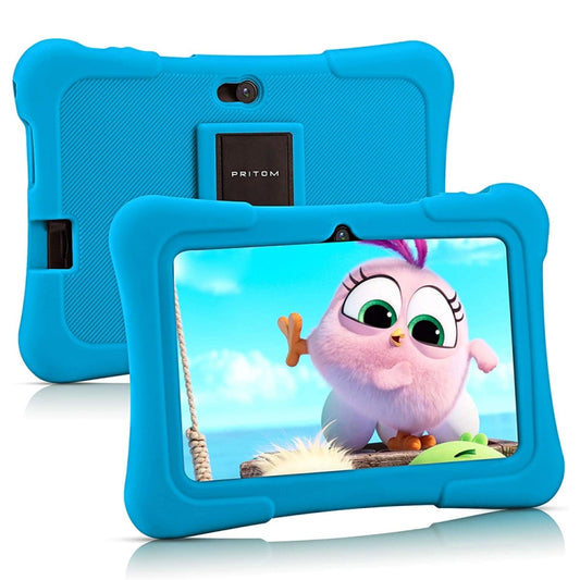 Pritom K7 Kids Education Tablet PC, 7.0 inch, 1GB+32GB, Android 10 Allwinner A50 Quad Core CPU, Support 2.4G WiFi / Bluetooth / Dual Camera, Global Version with Google Play(Light Blue) -  by PRITOM | Online Shopping South Africa | PMC Jewellery | Buy Now Pay Later Mobicred