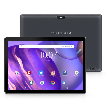 Pritom M10 WiFi Tablet, 10.1 inch, 2GB+64GB, Android 13 SC7731E Quad Core 1.3GHz CPU, Support 2.4G WiFi / Bluetooth, Global Version with Google Play, US Plug(Dark Blue) - Other by PRITOM | Online Shopping South Africa | PMC Jewellery | Buy Now Pay Later Mobicred