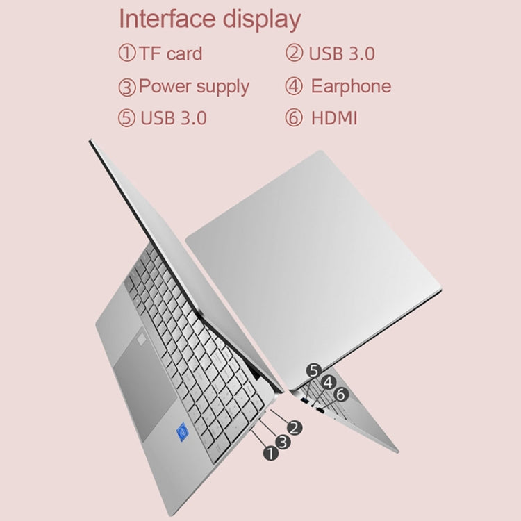 H15 15.6 inch Ultrathin Laptop, 16GB+1TB, Windows 11 Intel Celeron N5095 Quad Core, US Plug (Silver) - free shipping - PMc TechLife - Order now!