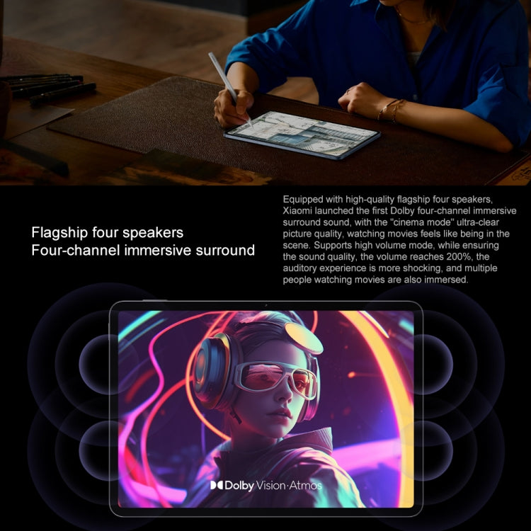 Xiaomi Pad 7 Pro 11.2 inch, 8GB+256GB, HyperOS 2 Qualcomm Snapdragon 8s Gen3 Octa Core (Blue) - free shipping - PMc TechLife - Order now!