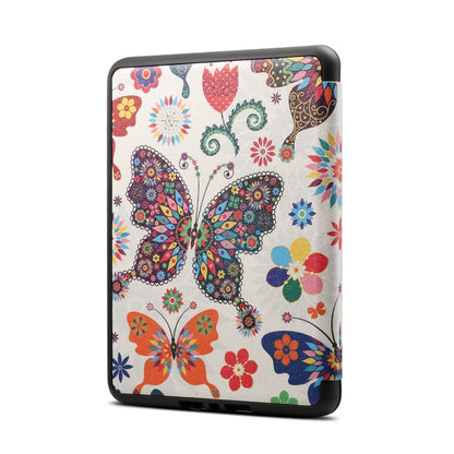 Colors Butterfly Pattern Horizontal Flip PU Leather Protective Case for Amazon Kindle Paperwhite 4 (2018), with Sleep & Wake-up Function - Amazon by PMC Jewellery | Online Shopping South Africa | PMC Jewellery