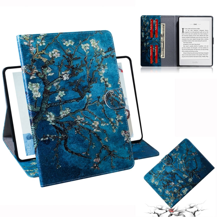 Apricot Blossom Pattern Horizontal Flip Leather Case for Amazon Kindle Paperwhite 4 (2018) / 3 / 2 / 1, with Holder & Card Slot & Wallet - Amazon by PMC Jewellery | Online Shopping South Africa | PMC Jewellery