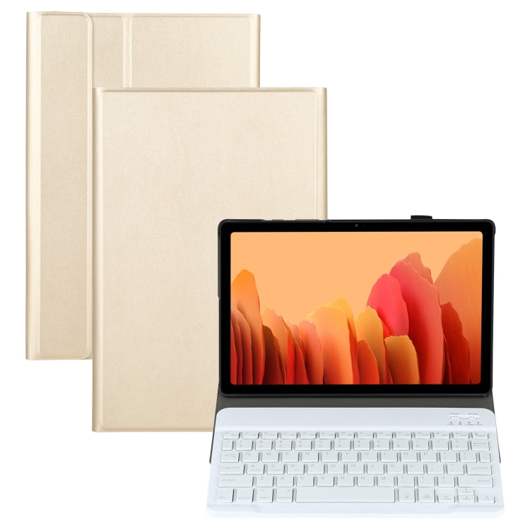 A500S Detachable Bluetooth Backlight Keyboard Ultrathin Horizontal Flip Leather Tablet Case with Holder for Samsung Galaxy Tab A7 10.4 (2020) T500 / T505(Gold) - Samsung Keyboard by PMC Jewellery | Online Shopping South Africa | PMC Jewellery