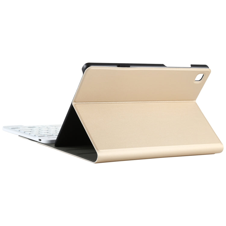 A500S Detachable Bluetooth Backlight Keyboard Ultrathin Horizontal Flip Leather Tablet Case with Holder for Samsung Galaxy Tab A7 10.4 (2020) T500 / T505(Gold) - Samsung Keyboard by PMC Jewellery | Online Shopping South Africa | PMC Jewellery