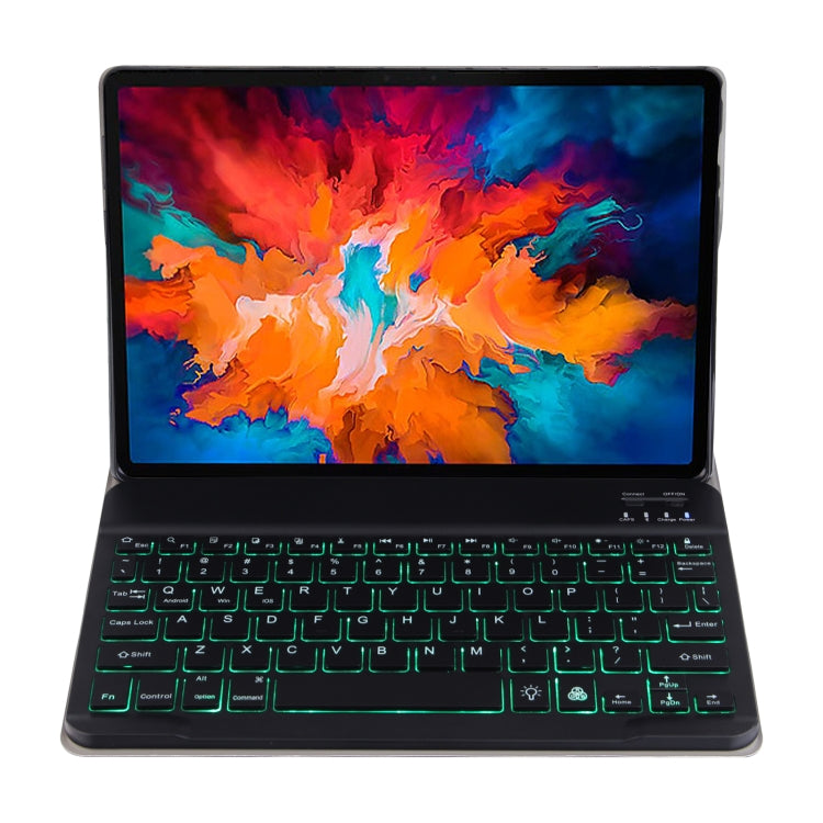 DY-P10-S 2 in 1 Removable Bluetooth Keyboard + Protective Leather Tablet Case with Backlight & Holder for Lenovo Tab P10 10.1 inch(Black) - Lenovo Keyboard by PMC TechLife | Online Shopping South Africa | PMC TechLife | Buy Now Pay Later Mobicred