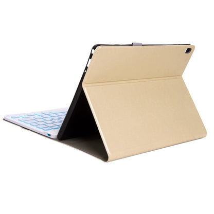 DY-P10-S 2 in 1 Removable Bluetooth Keyboard + Protective Leather Tablet Case with Backlight & Holder for Lenovo Tab P10 10.1 inch(Gold) - Lenovo Keyboard by PMC Jewellery | Online Shopping South Africa | PMC Jewellery