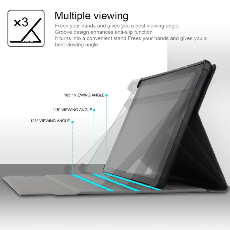 AM10 2 in 1 Removable Bluetooth Keyboard + Protective Leather Tablet Case with Holder for Lenovo M10 FHD Plus 10.3 inch(Rose Gold) - Lenovo Keyboard by PMC TechLife | Online Shopping South Africa | PMC TechLife