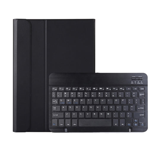 AK10 2 in 1 Detachable Bluetooth Keyboard + Lambskin Texture TPU Protective Leather Tablet Case with Holder for Lenovo Qitian K10 TB-X6C6X(Black) - Lenovo Keyboard by PMC Jewellery | Online Shopping South Africa | PMC Jewellery