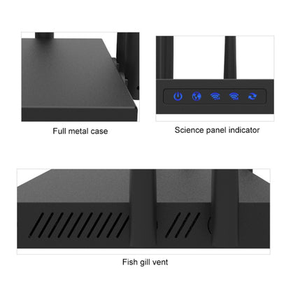 COMFAST CF-WR650AC 1750Mbps Dual-band Household Signal Amplifier Wireless Router Repeater WIFI Base Station - Wireless Routers by COMFAST | Online Shopping South Africa | PMC Jewellery | Buy Now Pay Later Mobicred