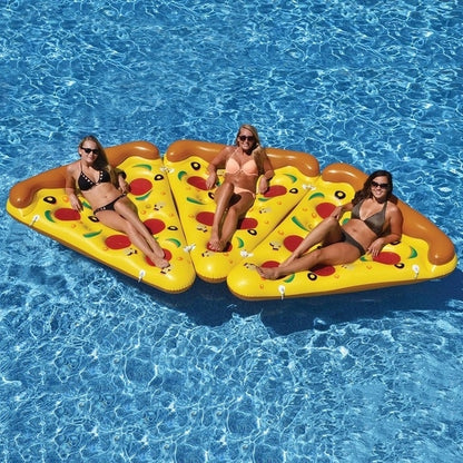 Inflatable Pizza Slice Shaped Floating Mat Swimming Ring, Inflated Size: 180 x 130cm - Swimming Rings by PMC Jewellery | Online Shopping South Africa | PMC Jewellery