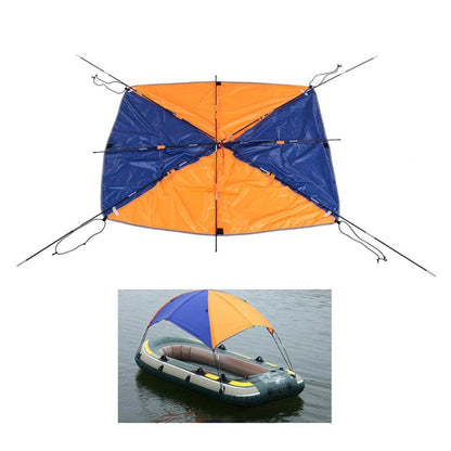 68351 Folding Awning Canoe Rubber Inflatable Boat Parasol Tent for 4 Person,Boat is not Included - Marine Accessories & Parts by PMC Jewellery | Online Shopping South Africa | PMC Jewellery | Buy Now Pay Later Mobicred