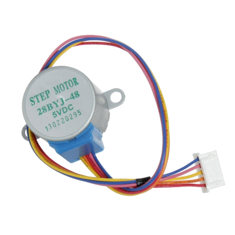 LDTR-WG0246 28YBJ-48 DC 5V 4 Phase 5 Wire Stepper Motor with ULN2003 Driver Board (Silver) - Motor Module by PMC Jewellery | Online Shopping South Africa | PMC Jewellery