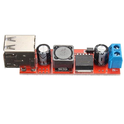 LDTR-WG0257 Dual USB 9V/12V/24V/36V to 5V Converter DC-DC 3A Step Down Power Module (Red) - Other Accessories by PMC Jewellery | Online Shopping South Africa | PMC Jewellery