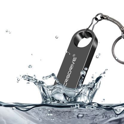 MicroDrive 128GB USB 2.0 Metal Waterproof High Speed U Disk(Black) - USB Flash Drives by MicroDrive | Online Shopping South Africa | PMC Jewellery | Buy Now Pay Later Mobicred