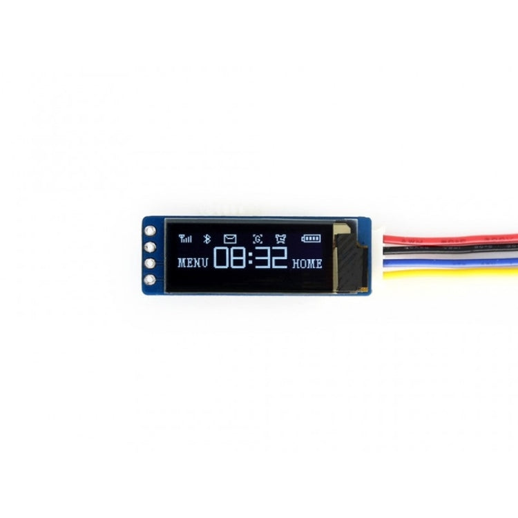 Waveshare 0.91 inch OLED Display Module, 128x32 Pixels, I2C Interface - Modules Expansions Accessories by Waveshare | Online Shopping South Africa | PMC Jewellery | Buy Now Pay Later Mobicred