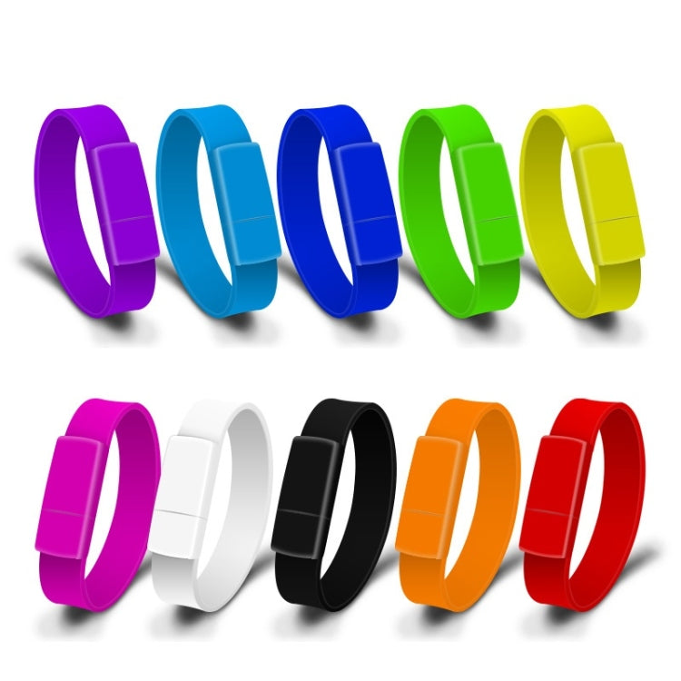 MicroDrive 64GB USB 2.0 Fashion Bracelet Wristband U Disk (Orange) - USB Flash Drives by MicroDrive | Online Shopping South Africa | PMC TechLife | Buy Now Pay Later Mobicred
