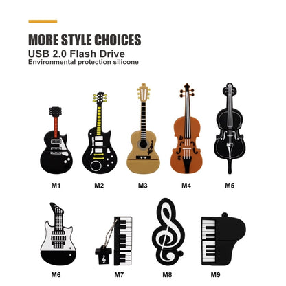 MicroDrive 128GB USB 2.0 Medium Violin U Disk - USB Flash Drives by MicroDrive | Online Shopping South Africa | PMC Jewellery | Buy Now Pay Later Mobicred