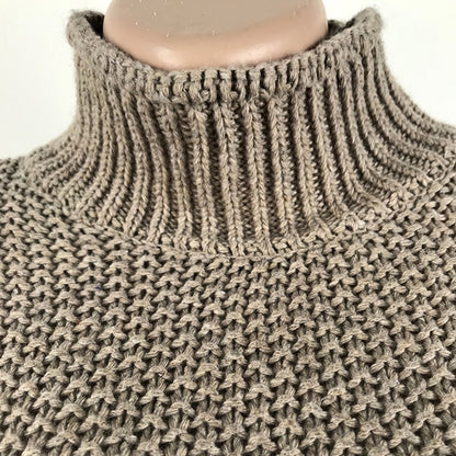 Fashion Thick Thread Turtleneck Knit Sweater (Color:Orange Size:S) - Sweater by PMC Jewellery | Online Shopping South Africa | PMC Jewellery