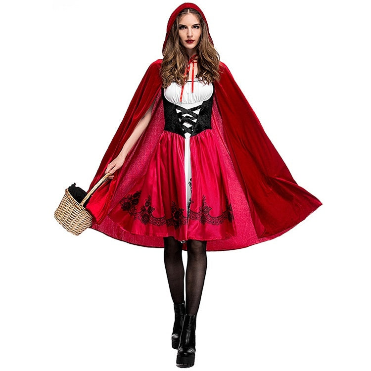 Little Red Riding Hood Costume For Adults Cosplay (Color:Red Size:L) - Clothing by PMC Jewellery | Online Shopping South Africa | PMC Jewellery