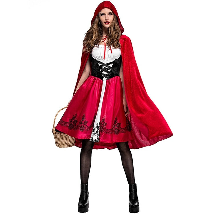 Little Red Riding Hood Costume For Adults Cosplay (Color:Red Size:XL) - Clothing by PMC Jewellery | Online Shopping South Africa | PMC Jewellery